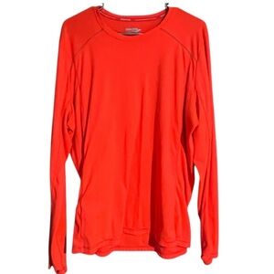 Saucony Bright vibrant orange long sleeve shirt